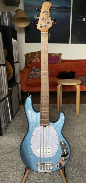 Sterling by Music Man Ray34 blue sparkle