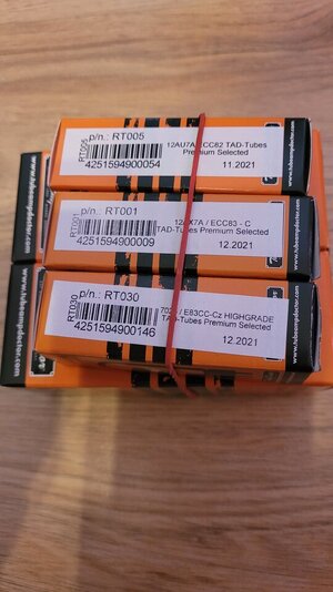 Röhrenset TAD für Ampeg PF-50T