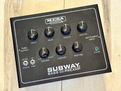 Mesa Boogie Subway DI / Benson Germanium Boost / Rodenberg LDP / JHS Prestige / Fender Bassman Drive