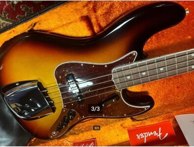 Fender American Vintage II 1966 Jazz Bass reissue