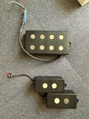Häussel P und Häussel MM 4 String Pickups in schwarz