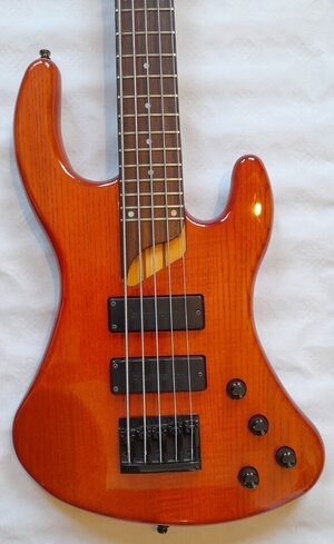 Esh Sovereign, Bassgitarre, E-Bass, 5-Saiter, Bass, rot, Edelbass
