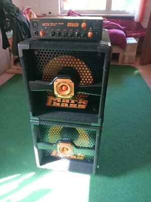 Markbass LittleMark 250 und 2 x Boxen AMS 121H