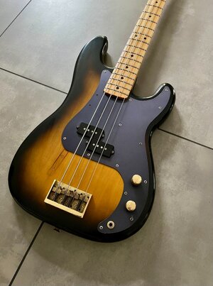 1980 Fernandes Precision Bass FPB-80 old sunburst Stone Logo