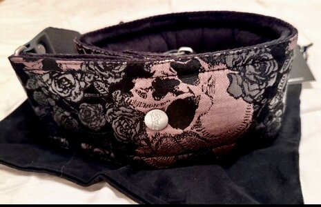 Steyner Straps Bassgurt 8cm BLACK SKULL neuwertig