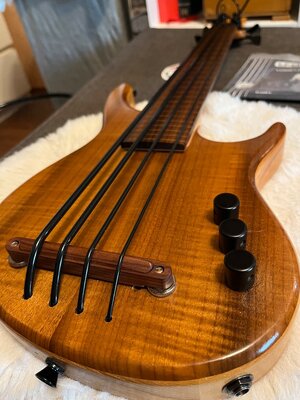 Kala Ubass California Series 4, Myrtle, Fretless, with a Gigbag