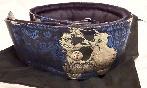Steyner Straps Bassgurt 8cm SKULL BLUE neuwertig
