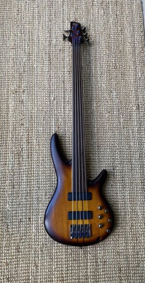 Fretless Bass 5Saiter Ibanez SRF 705