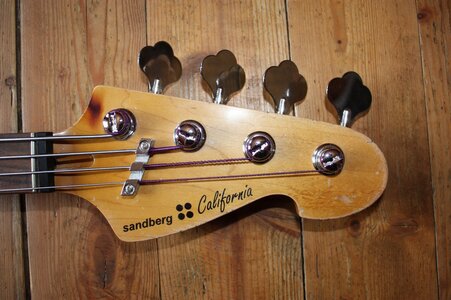 4x Sandberg California I Machine Head Stimm-Mechanik Links chrom