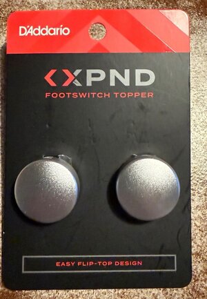 D‘Addario XPND Footswitch Topper Silber