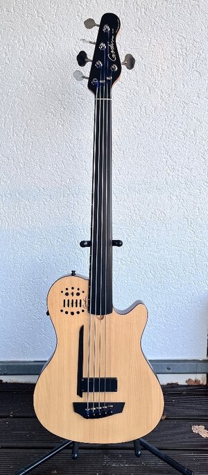 Godin Fretless A5 Ultra inkl. Original Gigbag, VB 1200 €