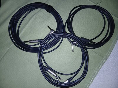 INSTRUMENTENKABEL von Cordial - 3 Stück - RESERVIERT für Stefan ---