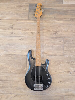 MusicMan StingRay 5H - MapleNeck Ahorn Schwarz 3-Band Music Man