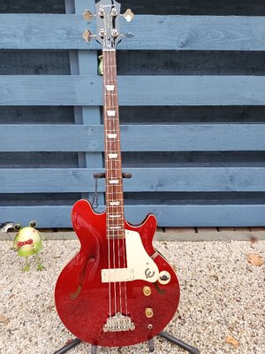 Epiphone Jack Casady Signature Bass SB mit Rockbag Gigback