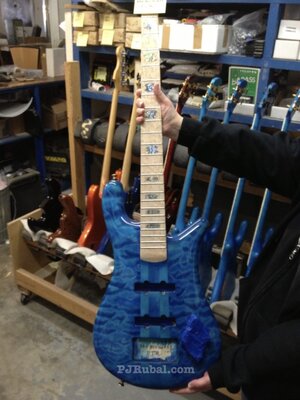 USA Custom Spector NS-2 Jazz in 'Bahama blue'