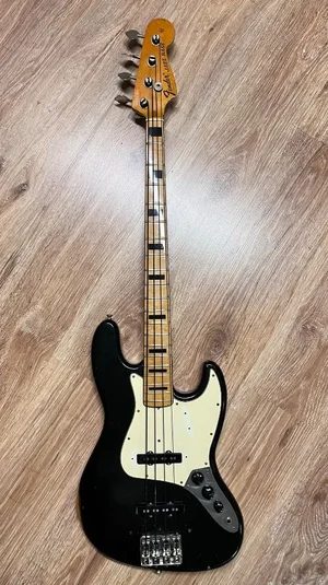 Fender Jazz Bass 1971/72 black over mocha mit black blocks und black binding >Traum Vintage<