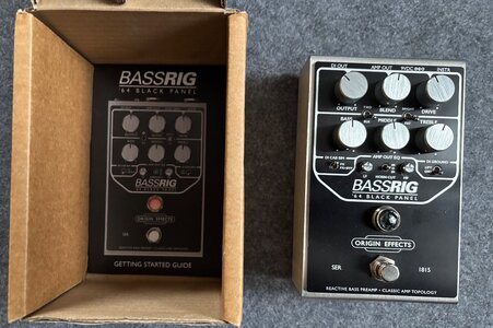 * verkauft * Origin Bassrig '64 Black Panel