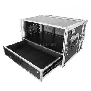 MUSIC STORE 19" DD Pro Case 4HE Combo - Rack mit Schublade und 4HE