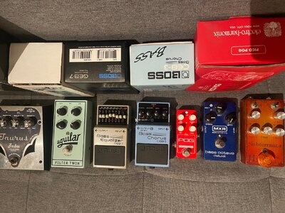 IE, Aguilar, EHX, Taurus, Boss