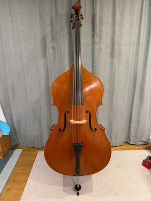 5-Saiter Kontrabass Violinform ca. 40 Jahre alt Ungarn