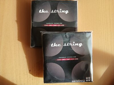 E-BASS Saiten für 5-Saiter.... "Sandberg" - 2 Sätze abzugeben! --- RESERVIERT für Arnd ---