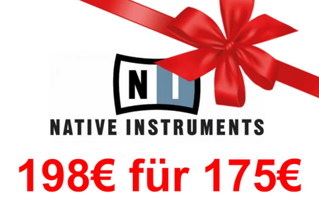 198€ Wert für 175€: NATIVE INSTRUMENTS Gift Card