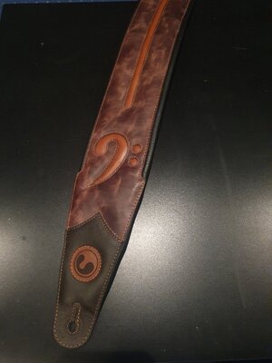 Bass Gurt Leder in braun