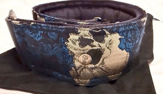 Steyner Straps Bassgurt 8cm Skull Blue wie neu