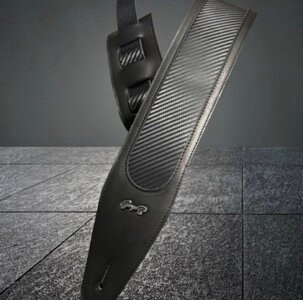 George B Straps Gurt Leder/Carbon neu