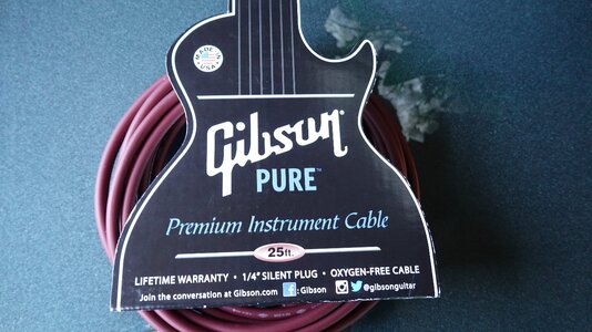 Gibson PURE High End Instrumentenkabel mit SilentPlug, 25 ft