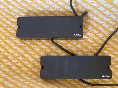 EMG 45Hz Tonabnehmer PU‘s Pickup Bass passiv 6 Saiter Set