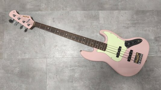 Harley Benton JB-62CC Shell Pink, neuwertig