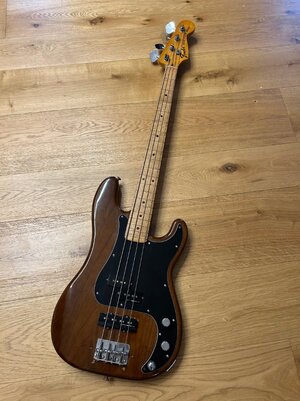 Fender Precision bass 1975/76 mocha fretless