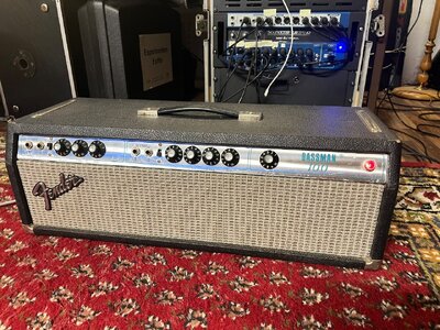 Fender Bassman 100, Jahr 1976 mit Flightcase