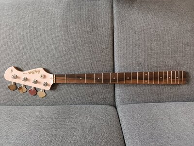 Harley Benton Jazz Bass Neck Shell Pink