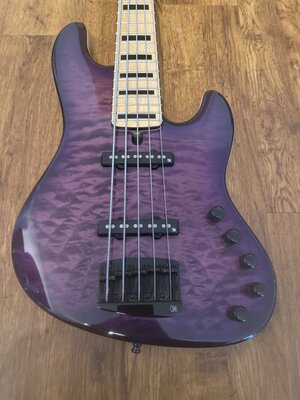 Mayones Jabba Custom 5 - Infinite Purple 3A Quilted Maple