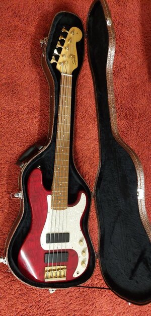 Sammler: Fender Squier Pro Tone V Bass, Korea, 1997