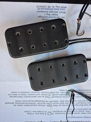 Multicoil Pickups 4 String Neck und Bridge