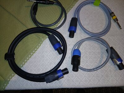 Lautsprecherkabel zum Verbinden von Amp und Box - verschiedene Ausführungen!