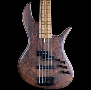 F Bass VF5 PJ - Mastergrade Crotch Walnut Roasted Flamed Maple