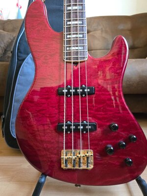 Fender '04 American Deluxe Jazz-Bass (Nordstrand PUs & Glockenklang EQ)