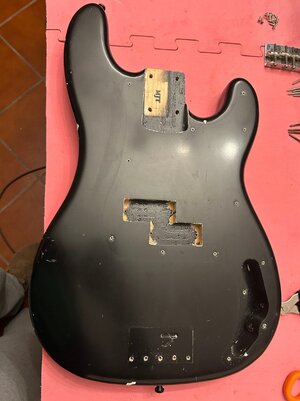 MJT precision bass body nitro aged