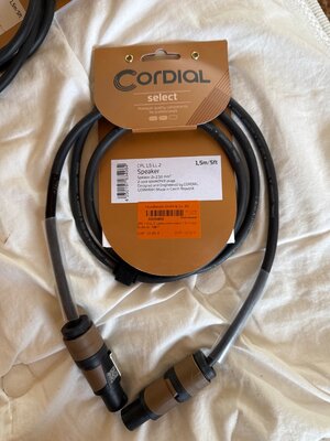 Cordial Speakon Lautsprecherkabel 1,5mtr