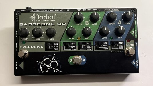 RADIAL Bassbone OD 2-Kanal-Bass-Preamp