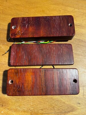Bassculture Dual Coils für 5 Saiter in Padouk Cover incl. passender Rampe.