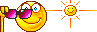 Sommer lustige animierte smilies