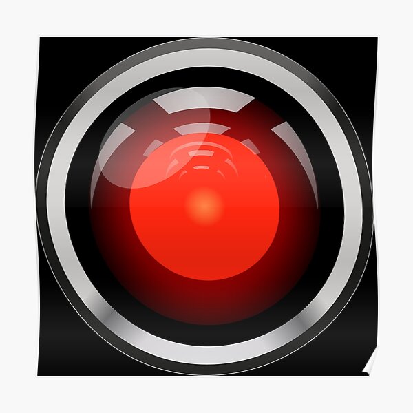 Graphic Design Hal 2000 Poster by teeking86 | Redbubble