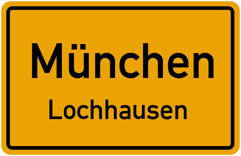 Ortsschild München