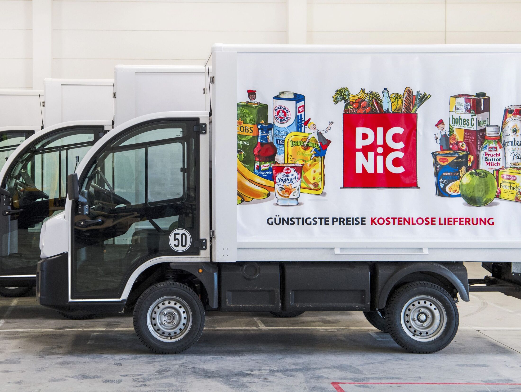 Online-Supermarkt Picnic: Lieferung mit Elektro-Transportern ... Online-Supermarkt Picnic: Lieferung mit Elektro-Transportern ...