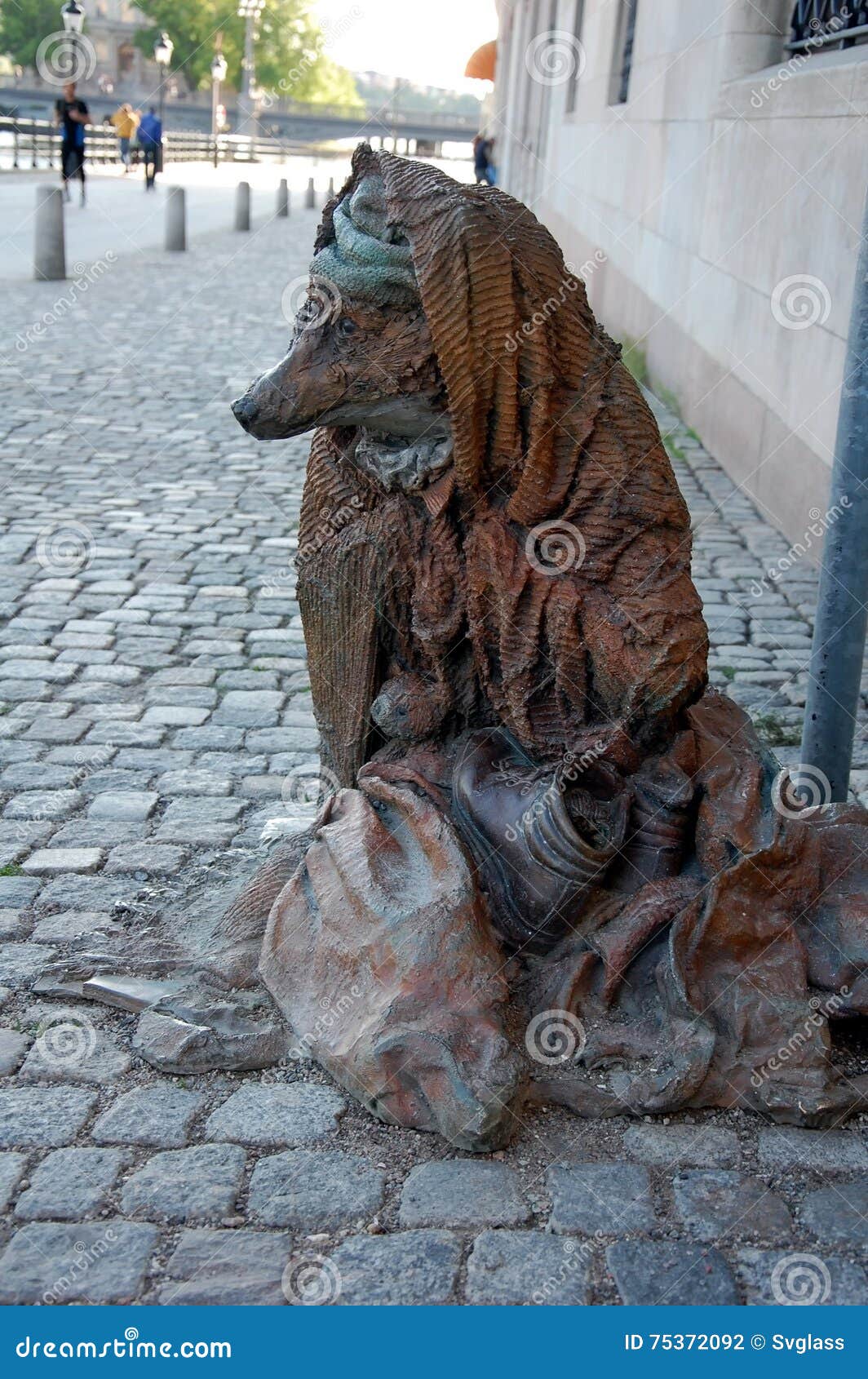 Bettler-Fuchs Städtische Skulptur in Stockholm